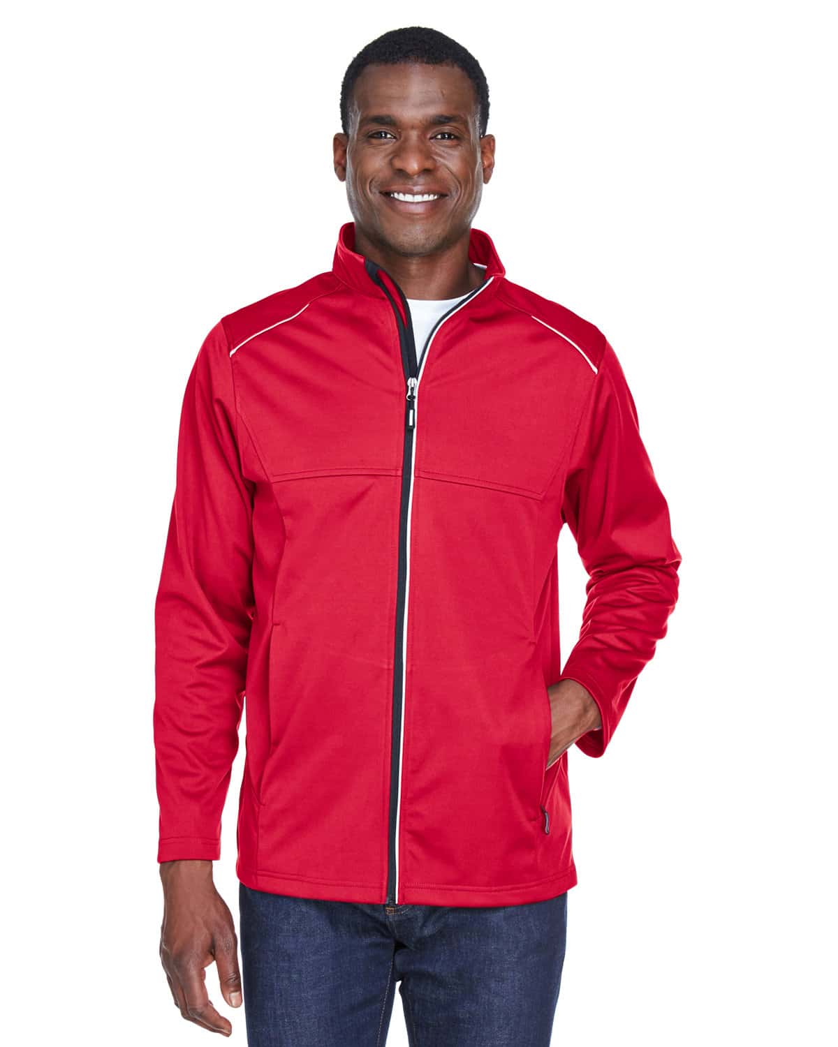 CORE365 Men's Techno Lite Three-Layer Knit Tech-Shell